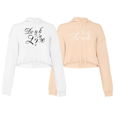 Drunk In Love Cropped Hoodies