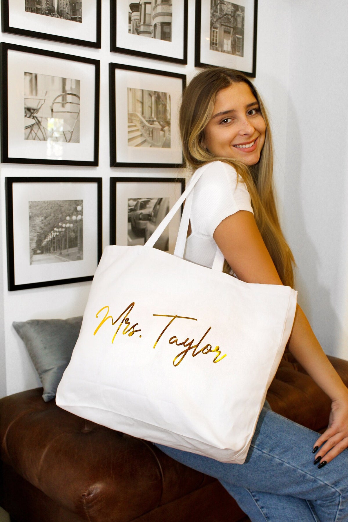 Personalized Name Tote Bag