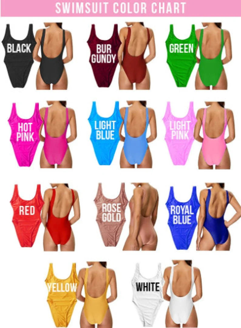 Personalized Wedding Swimsuit