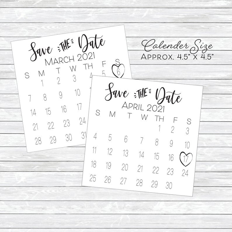 Bridesmaid Proposal Calendar