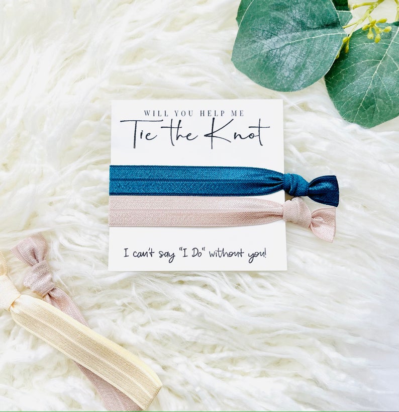 Bridesmaids Proposal Hair Tie