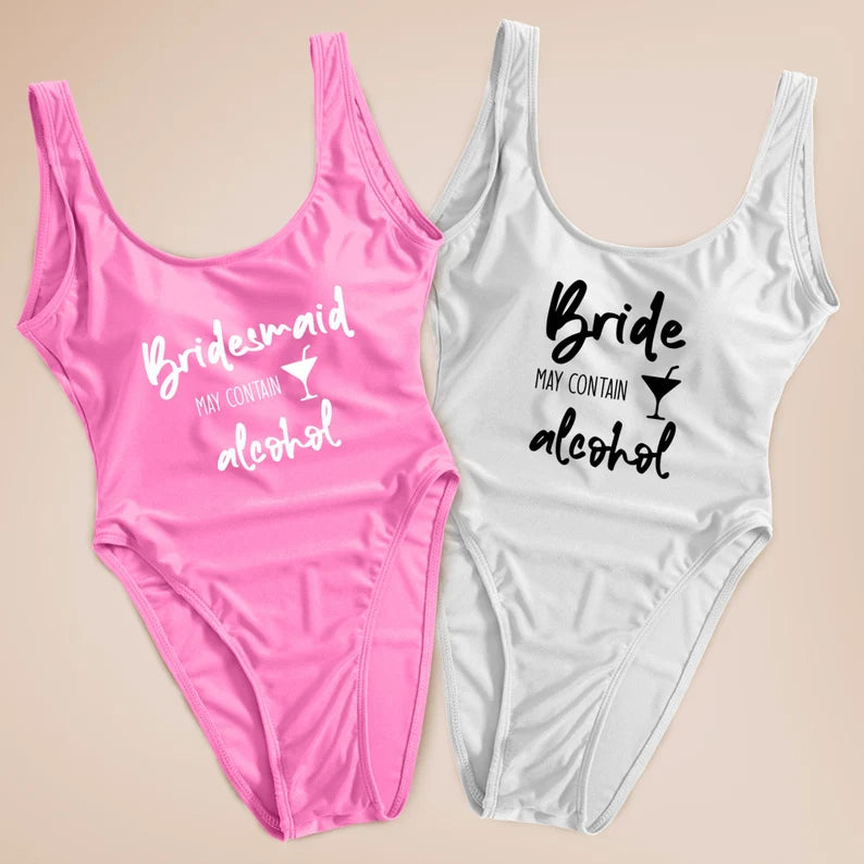 Pink 2025 bridesmaid swimsuit