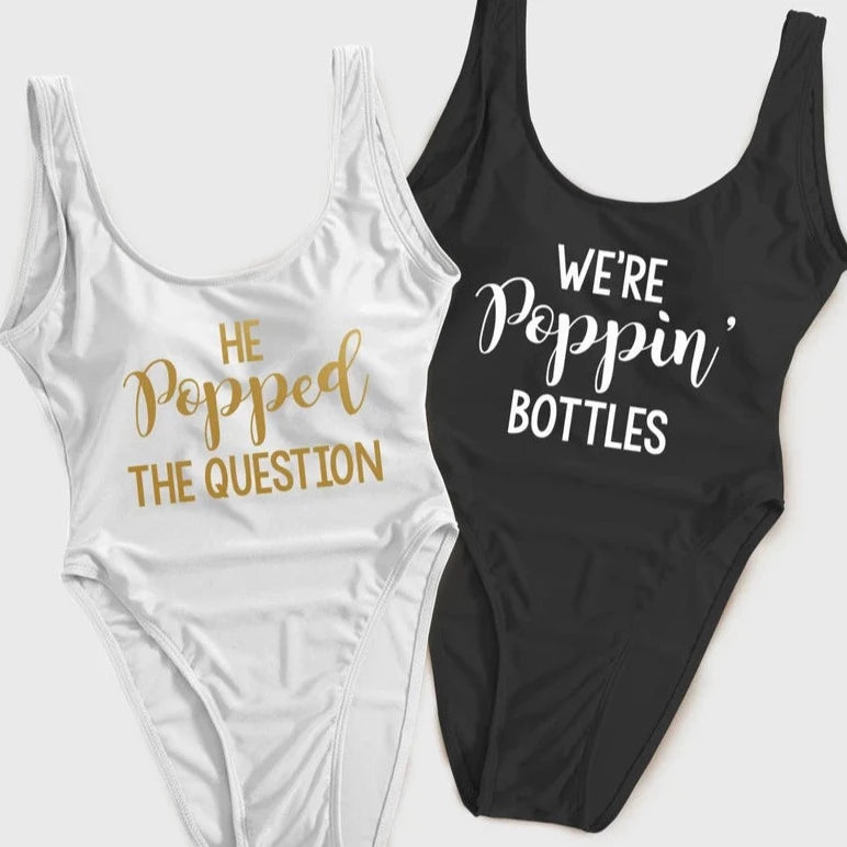Poppin Bottles Custom Swimsuit