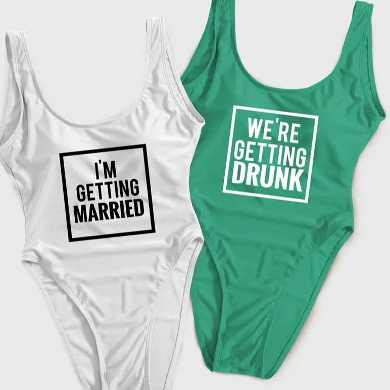 I'm Getting Married & We're Getting Drunk Swimsuit