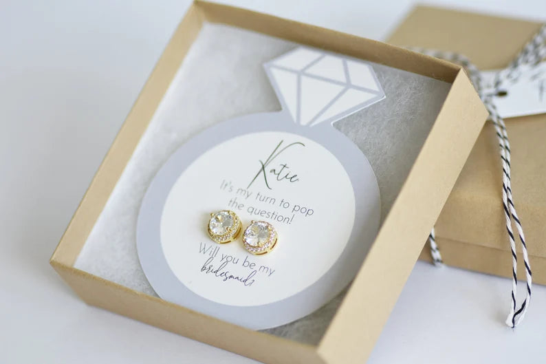 Earrings Proposal Box