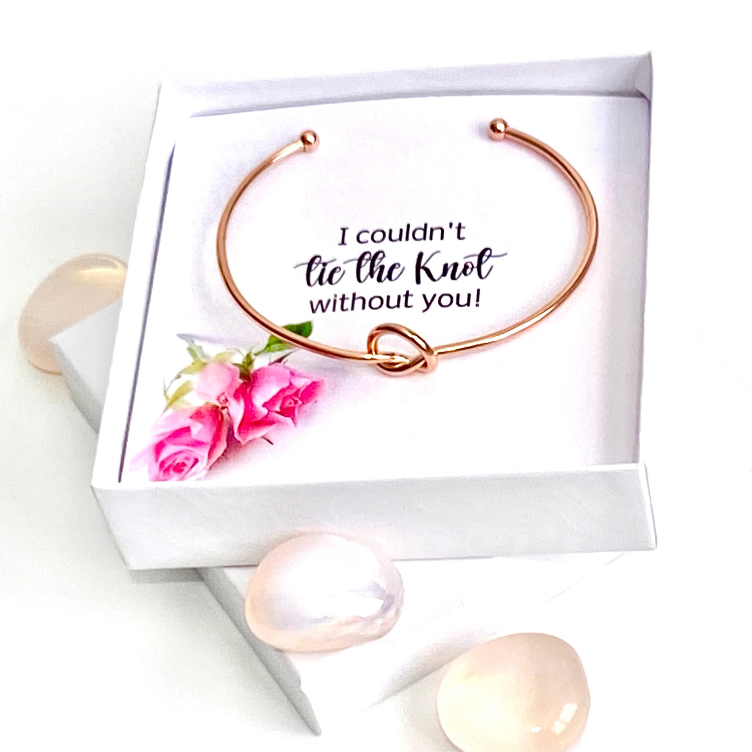 Tie the deals knot bracelet bridesmaid