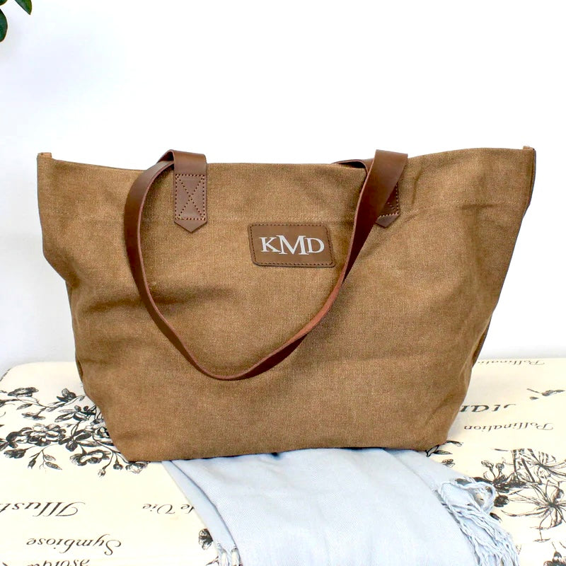 Monogrammed Bridal Tote