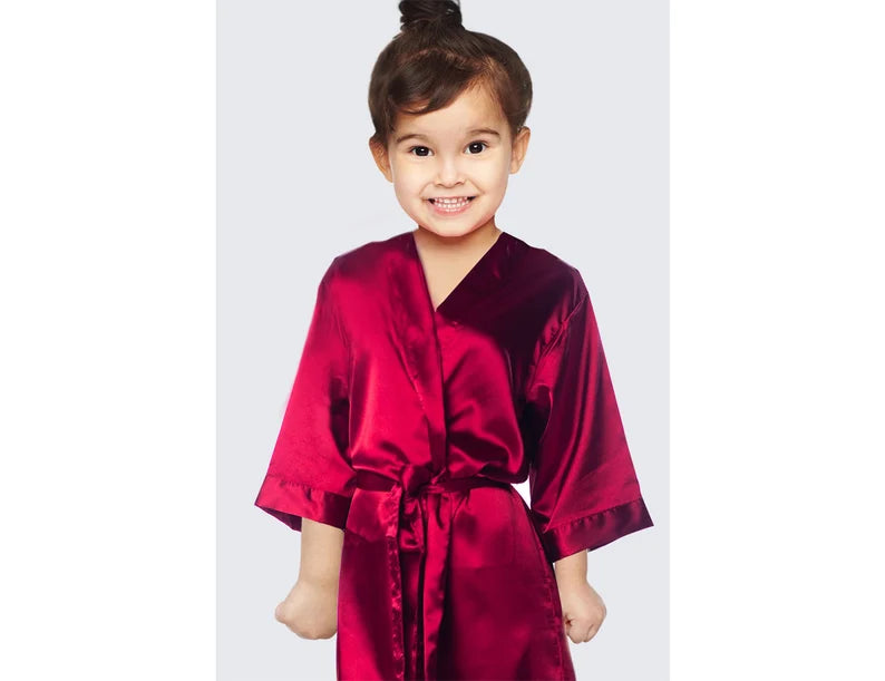 Flower Girl Satin Robe