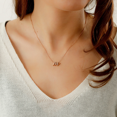 Bridesmaid Initial Necklace