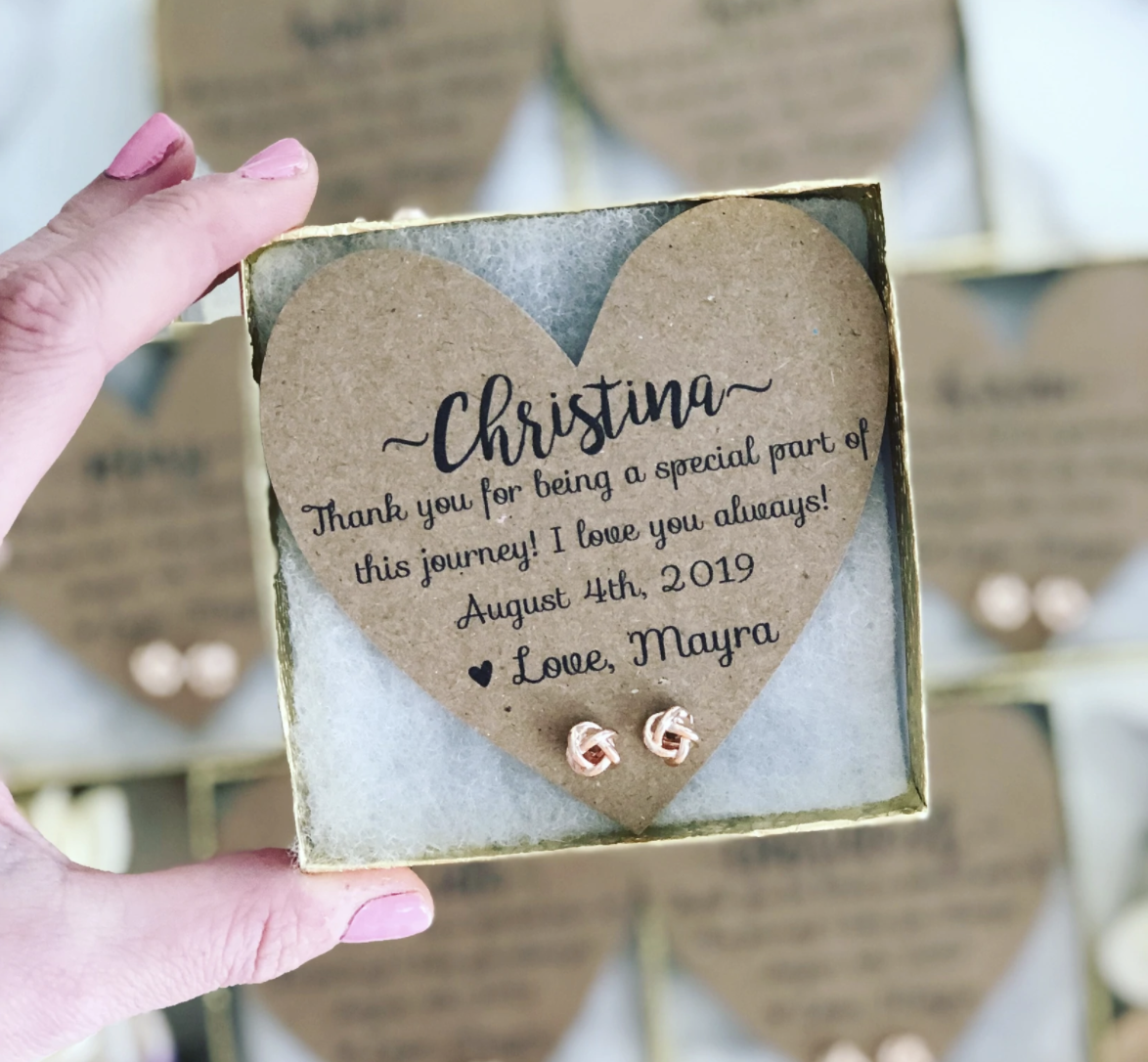 Bridesmaid Knot Earrings