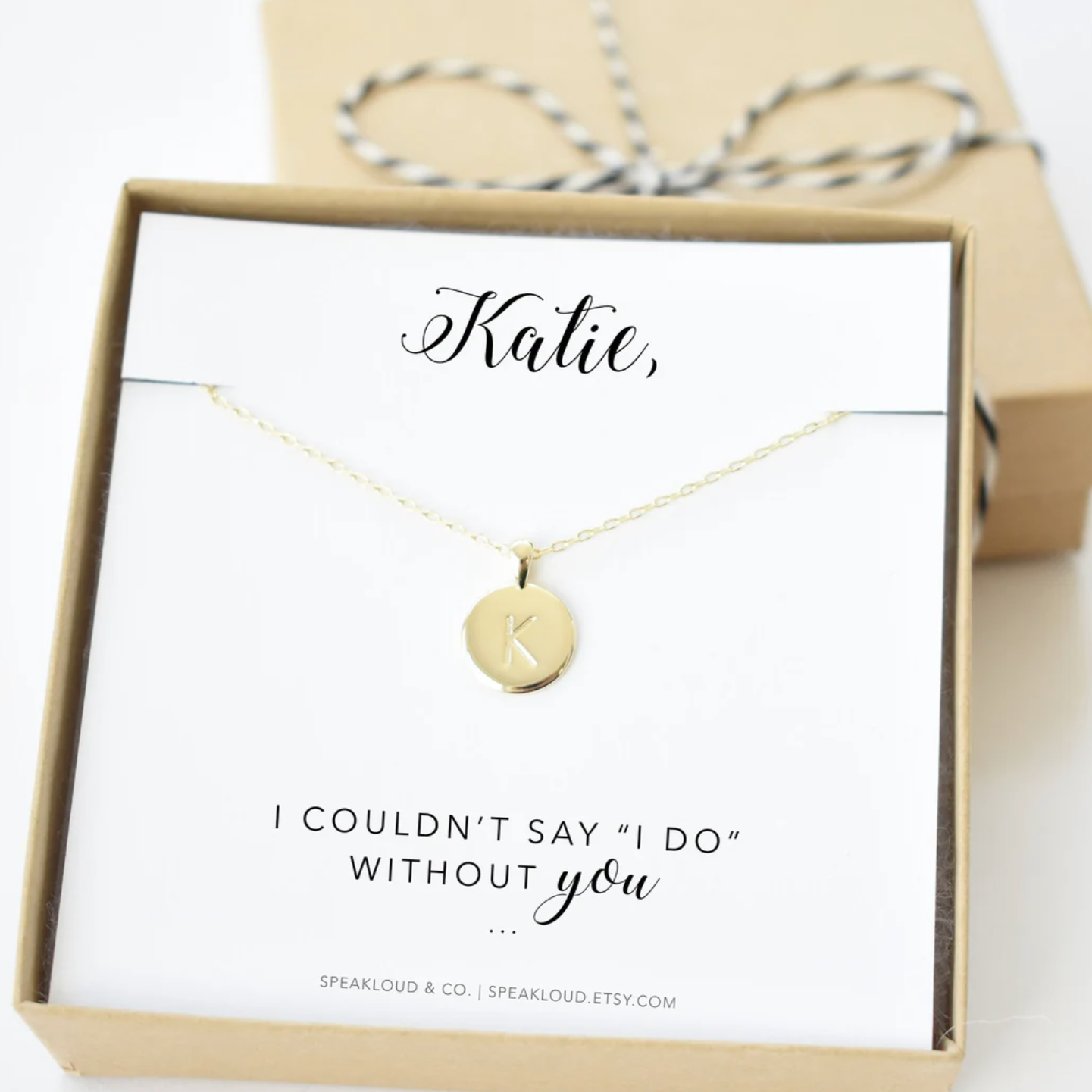 Personalized 2025 bridesmaid necklaces