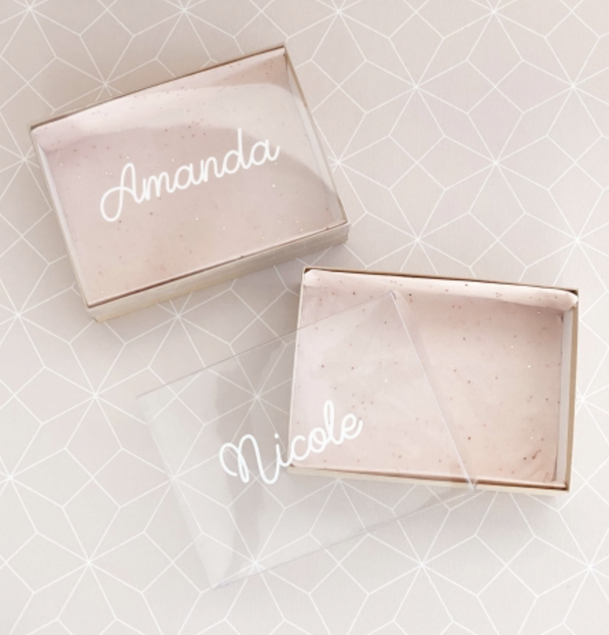 Personalized Clear Gift Box