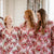Floral Cotton Bridal Robe - Pink