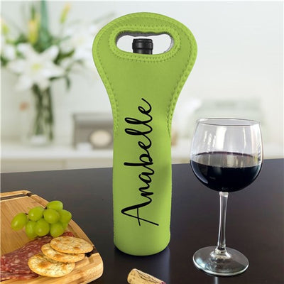 Personalized Name Insulated Wine Gift Bag