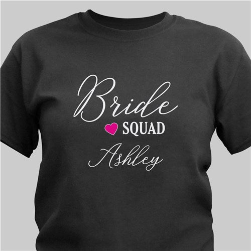 Personalized Bride Squad T-Shirt