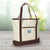 Three Initials Canvas Tote