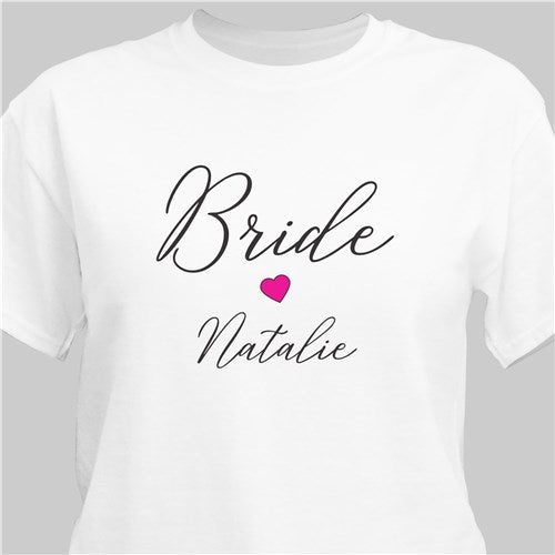 Personalized Bride T-Shirt